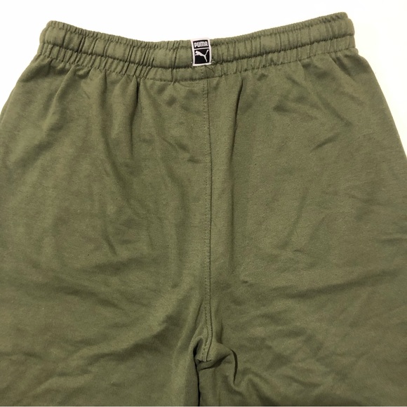 Puma Sweat Shorts Junior’s Size XL Green Color - Picture 9 of 9